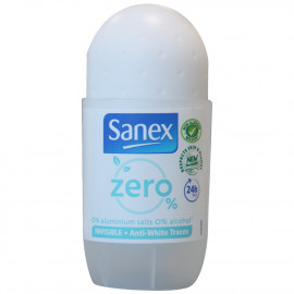 Sanex desodorante roll-on 50 ml. Zero invisible.