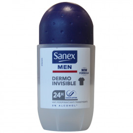 Sanex desodorante roll-on 50 ml. Men activ control anti manchas blancas.