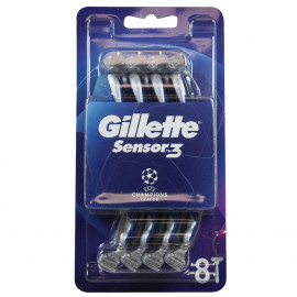 Gillette Sensor 3 maquinilla 8 u. Comfort.