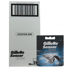Gillette Sensor Excel blades 10 u. Minibox.