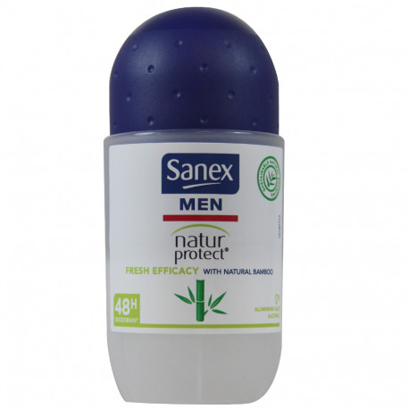 Sanex deodorant roll-on 50 ml. Men Natur protect fresh efficacy natural bambú.
