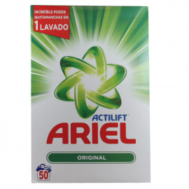 Ariel detergente en polvo 50 dosis 3250 gr. Original.
