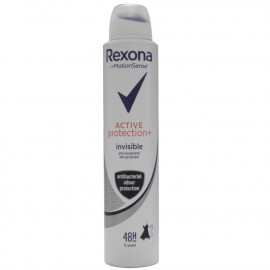 Rexona desodorante spray 200 ml. Active protection invisible.
