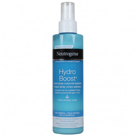 Neutrogena Hydro boost spray corporal 200 ml. Hidratación al instante piel seca.