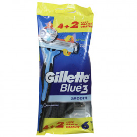 Gillette Blue III razor 4+2 u. Smooth.