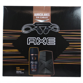 Axe Dark Temptation pack deodorant 150 ml. + cologne 50 ml. + headphones.
