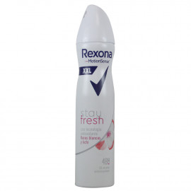 Rexona desodorante spray 250 ml. Stay fresh flores blancas y lichi.