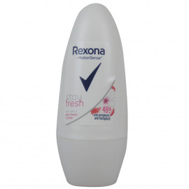 Rexona desodorante roll-on 50 ml. Stay fresh flores blancas.
