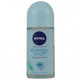 Nivea Energy Fresh Roll-On Deo 50 Ml – Anti-Transpirant Mit Frischem Duft, Einfach Anzuwenden & Zuverlässiger Schutz