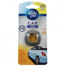 Ambipur ambientador coche car clip 2 ml. Anti-tabaco.