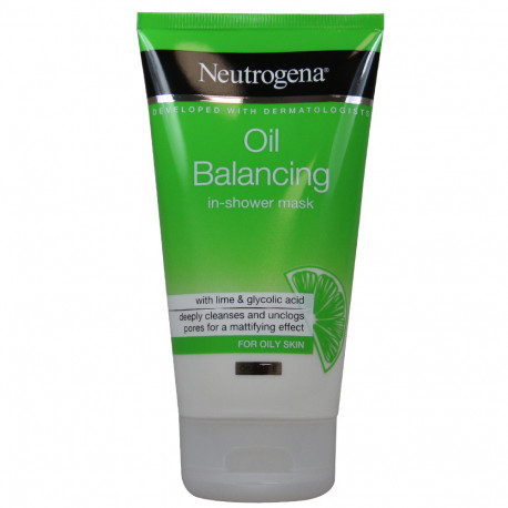 Neutrogena exfoliante 150 ml. Oil balancing reducción de brillos y poros lima.