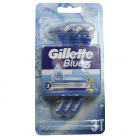 Gillette Blue 3 Cool display Pack 3 u.