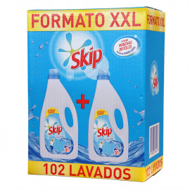 Skip detergente líquido duplo 102 dosis 2X3,315 l.