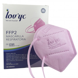 Lov'yc mascarilla mascarilla protección facial FFP2 - 1 u. Rosa.