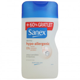 Sanex shower gel 250 + 150 ml. Hypoallergenic.