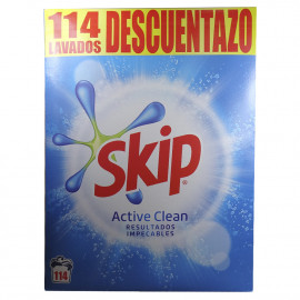 Skip powder detergent 114 dose case 6,84 Kg. Active Clean.