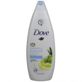 Dove gel de baño 600 ml. Cuidado y protección aceite de oliva.
