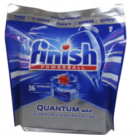 Finish lavavajillas powerball 36 u. Quantum max.