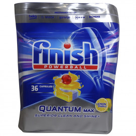Finish dishwasher powerball 36 u. Quantum lemon.