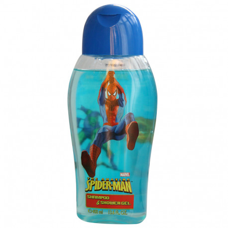 Spiderman gel y champú 400 ml. (azul)