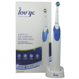 Lov'yc electric toothbrush 1 u. + 3 brush heads recargable minibox.