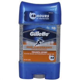 Gillette desodorante stick gel 70 ml. Sport triumph.