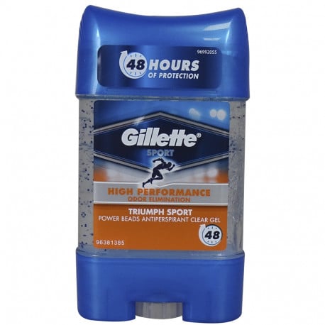 Gillette desodorante stick gel 70 ml. Sport triumph.