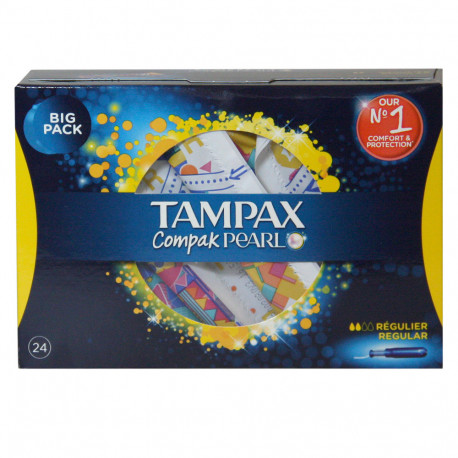 Tampax Compak Pearl 24 u. Regular.