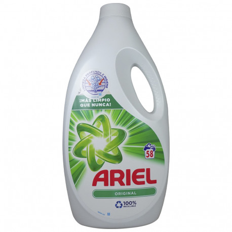 Ariel detergente líquido 58 lavados Original.