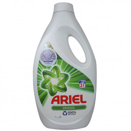 Ariel detergente gel 31 dosis 1,705 ml. Original.