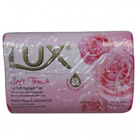 Lux pastilla de jabón 3X80 gr. Rosa y aceite de almendras.