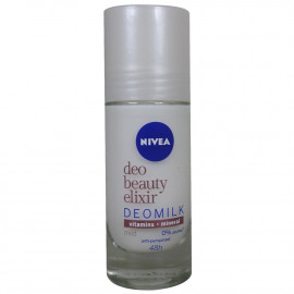 Nivea desodorante roll-on 40 ml. Beauty elixir deomilk mild.