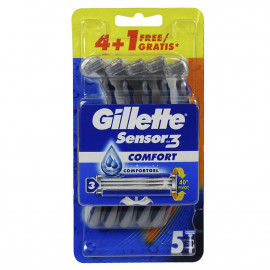 Gillette Sensor 3 maquinilla 4+1 u. Comfort.