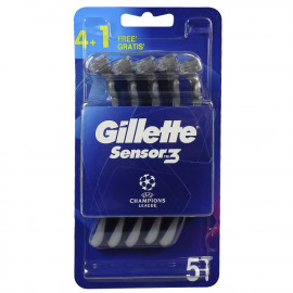 Gillette Sensor 3 maquinilla 4+1. Comfort champions league.