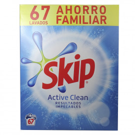 Skip powder detergent 67 dose case 4,35 kg. Active Clean.