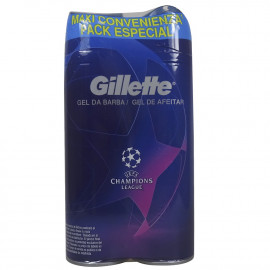 Gillette Fusion 5 gel 2X200 ml. Ultra sensible.