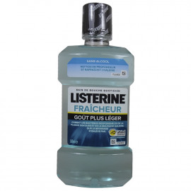 Listerine antiseptico bucal 500 ml. Mentol sin alcohol.