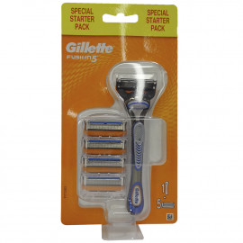 Gillette fusion 5 maquinilla de afeitar + 5 recambios.