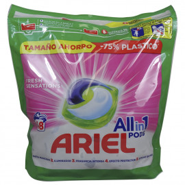 Ariel detergente en capsulas 3 en 1 - 48 u. Fresh sensations.