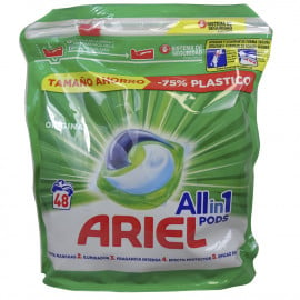 Ariel detergente en capsulas all in one 48 u. Original.