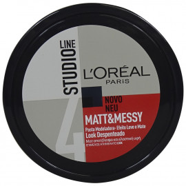 L'Oréal Studio Line pasta moldeadora para el pelo 150 ml. Matt & Messi look despeinado.
