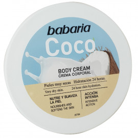 Babaria crema corporal 400 ml. Coco pieles muy secas.