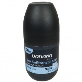 Babaria desodorante roll-on 70 ml. For men sin alcohol.