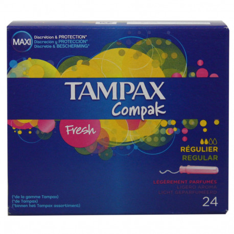 Tampax Compak 24 u. Regular.
