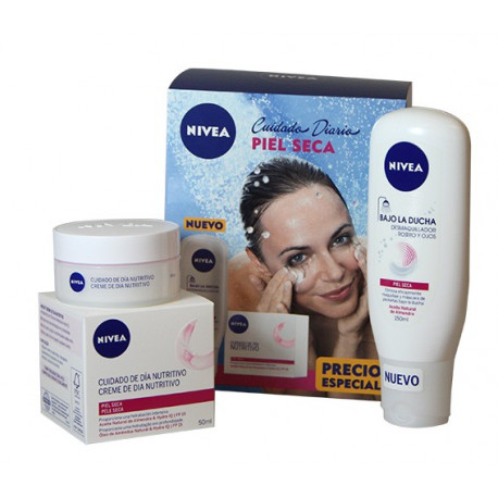 Nivea pack moisture day cream 50 ml. Dry skin + cleansing shower.