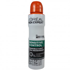 L'Oréal Men expert desodorante spray 150 ml. Sensitive control.