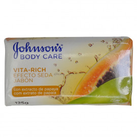 Johnson's pastilla de jabón 125 gr. Papaya.