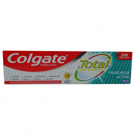 Colgate pasta de dientes 75 ml. Total active fresh.