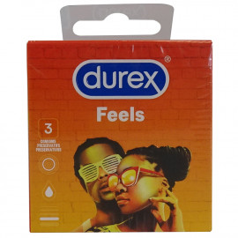 Durex preservativos 3 u. Feels.