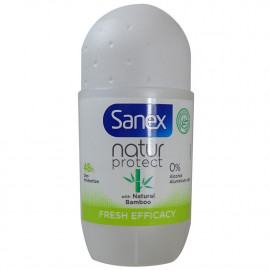 Sanex desodorante roll-on 50 ml. Natur protect fresh efficacy bambú.